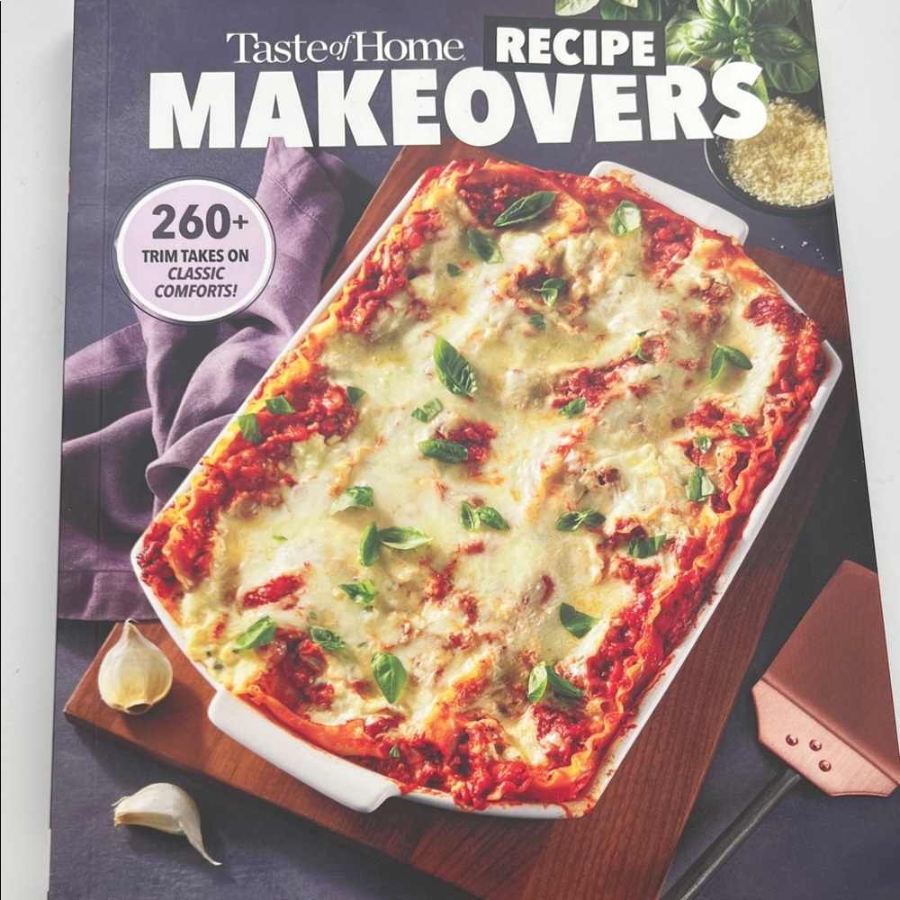 Taste of Home Makeovers Cookbook - Purple and White Cover